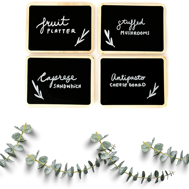 A72T 36Pcs Mini Chalkboard Signs For Food Party Food Labels For Party Buffet Table Small Chalkboard Signs For Party