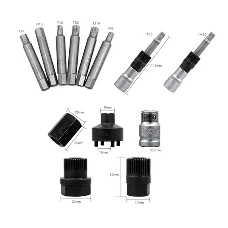 Y1AD Profesional Alternator Pulley Removal Installer Tool Set Auto Tool