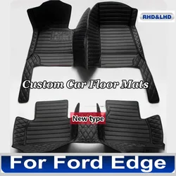 Car floor mats for Ford Edge 2009 2010 2011 2012 2013 Custom auto foot Pads automobile carpet cover interior accessories