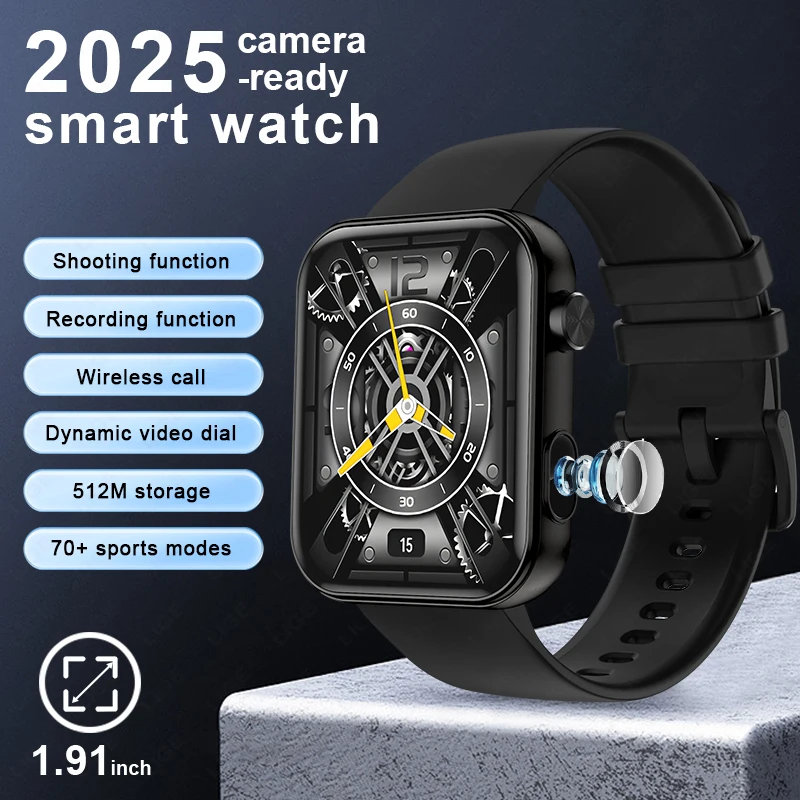 

Original LIGE Smart Watch Multiple Sports Modes IP68 Waterproof 1.91'' HD Screen Music Control smart watchs for men Android IOS