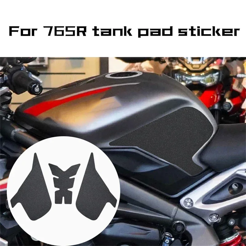 For Triumph Street Triple 765R 765rs 2019- 2021 Motorcycle Protector Anti Slip Tank Pad Sticker Gas  Tank Grip Traction Pad