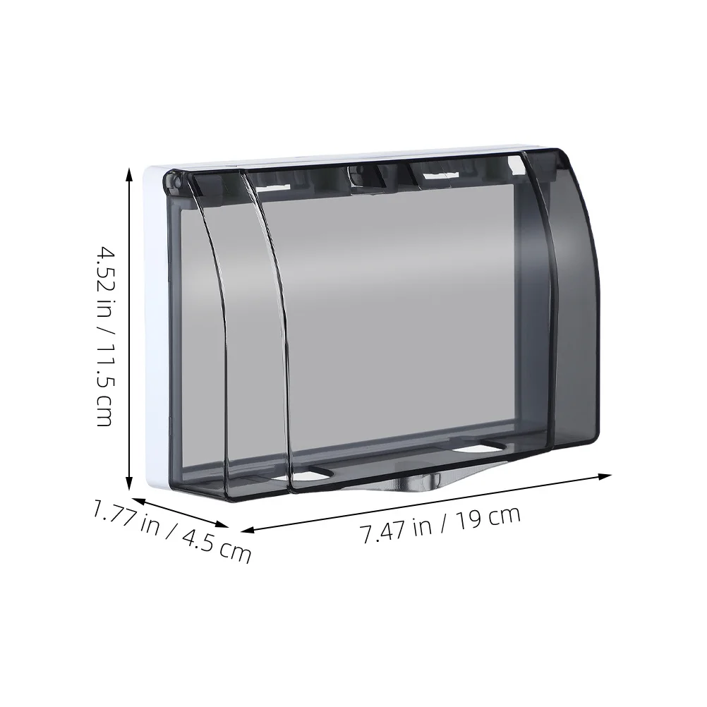 2 stuks waterdichte hoes voor 86 type schakelaar socket dubbele uitgang bescherming doos weerbestendig stofdicht veiligheidsbeschermer voor binnen