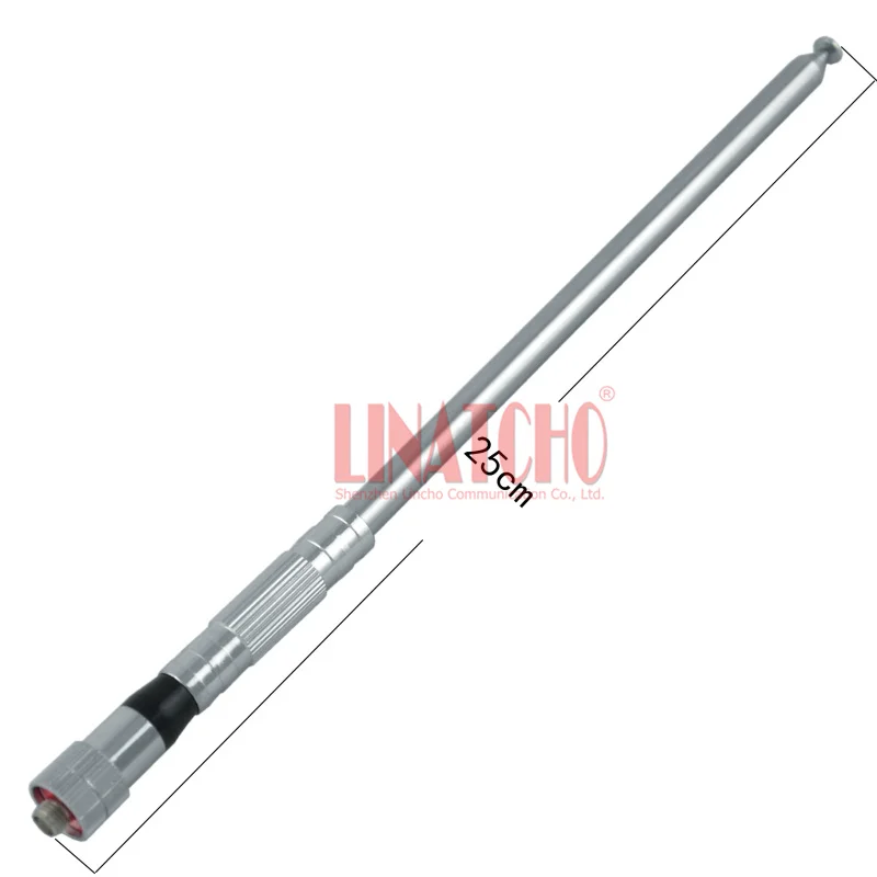 Long Range Bendable High Gain 1 Meter UHF 400-470MHz Metal Telescopic SMA Female Walkie Talkie Antenna