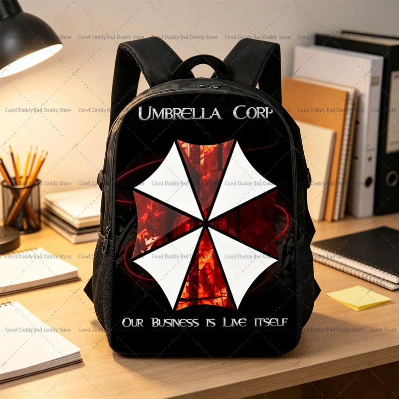 Residents Evil Requiem Backpack 3D Print Game Kennedy School Bookbag Casual Travel Laptop Rucksack Durable Polyester Daypack