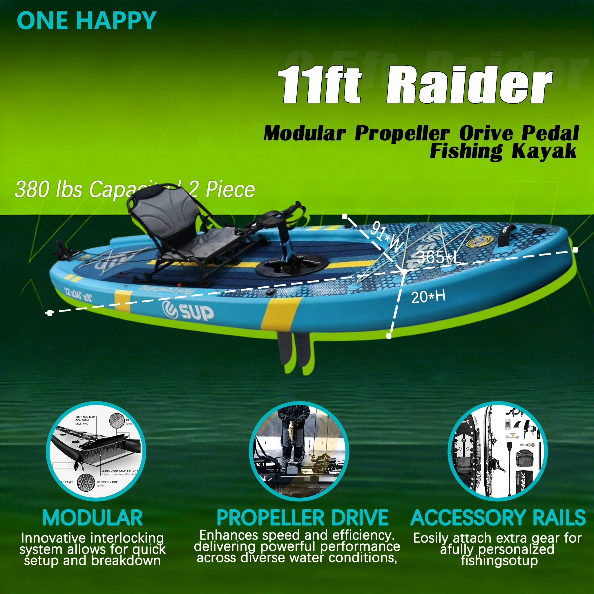 

Надувная SUP-доска с педальным приводом и сиденьем для каяка, складная, для рыбалки, из ПВХ, новая, для озера