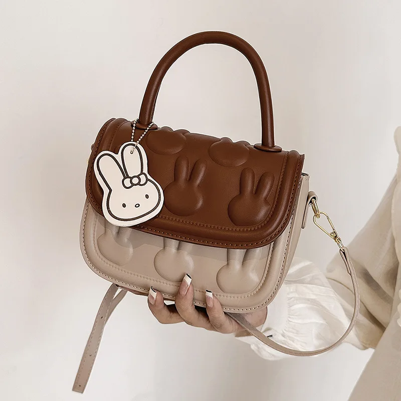 

Kawaii Cartoon Miffys Girl Messenger Bag Cute Bunny Crossbody Bags for Girls Pu Hand Bags Handbags Anime Holiday Gifts