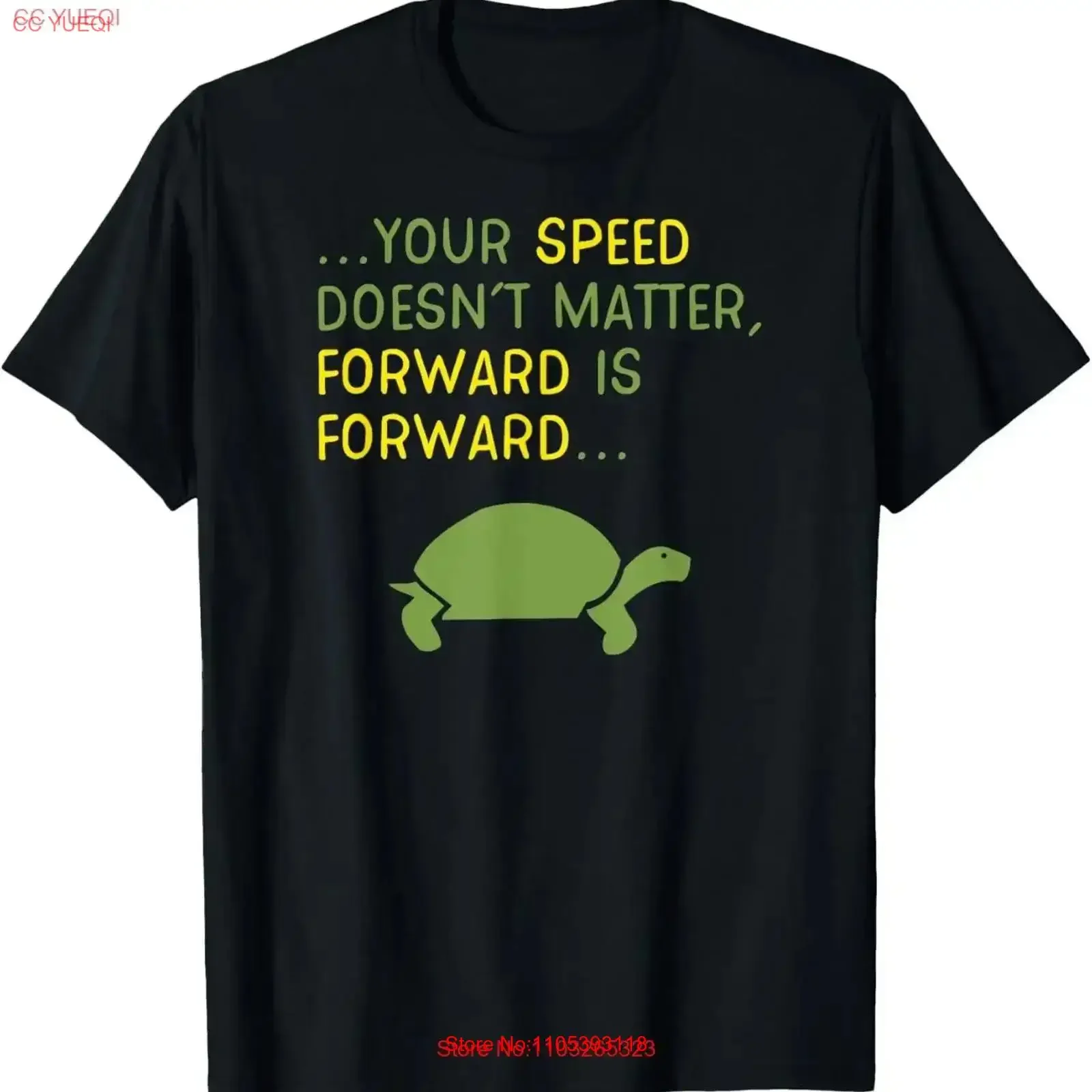 Keep Moving Forward Turtle Positive Motivational Message T Shirt vintage Washed Versatile Casual Top For Everyday Wear vintage