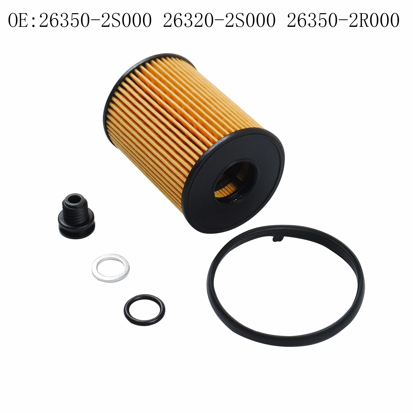 

Oil Filter, Replace 26350-2S000 26320-2S000 26350-2R000 Element Single Installation High-Quality Mesh Grid for Engine Protection