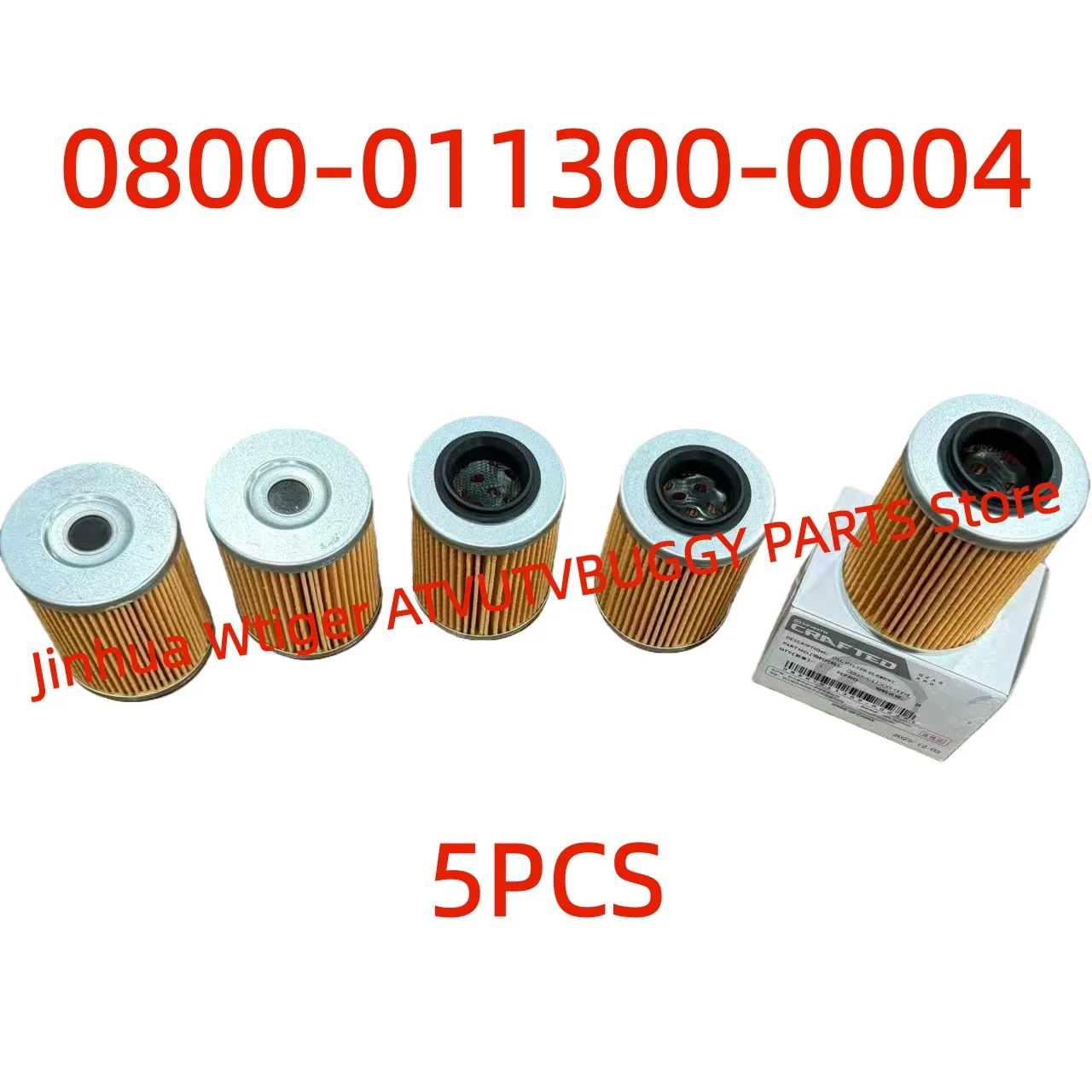 5PCS/10PCS Original Package Oil Filter0800-011300-0004 with Spring For CFMOTO ATV450 550 600 800 1000Cforce Zforce Uforce X4 X8