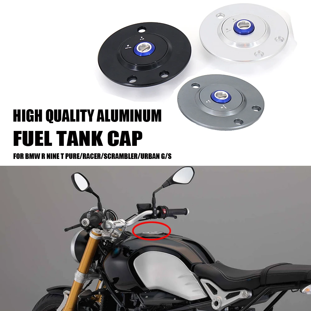 

Motorcycle Aluminum Fuel Tank Gas Cap Oil Tank Cover For BMW R9T RNINET Pure R NINET NINE T Scrambler Racer RnineT Urban G/S