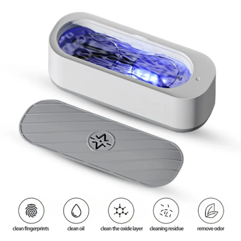 Xiaomi Mijia Ultrasonic Cleaning Machine 50KHZ High Frequency Vibration Deep Clean USB Rechargeable Jewelry Glasses Cleaner