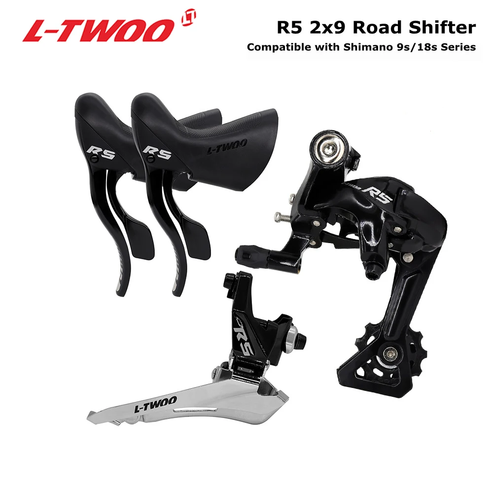 

LTWOO R5 2x9 Speed 18S Groupset Brake Shifter Lever 9v 18v Rear Derailleur Kit Road Bicycle Derailleur Suit Compatible SHIMANO