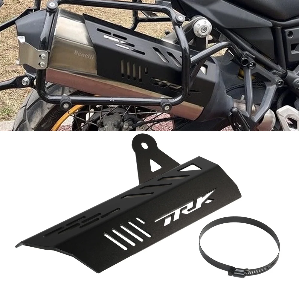 

For Benelli TRK702X TRK702 TRK 702 X TRK 702X 2022-2024 Motorcycle Exhaust Pipe Heat Shield Muffler Protection Cover Protector