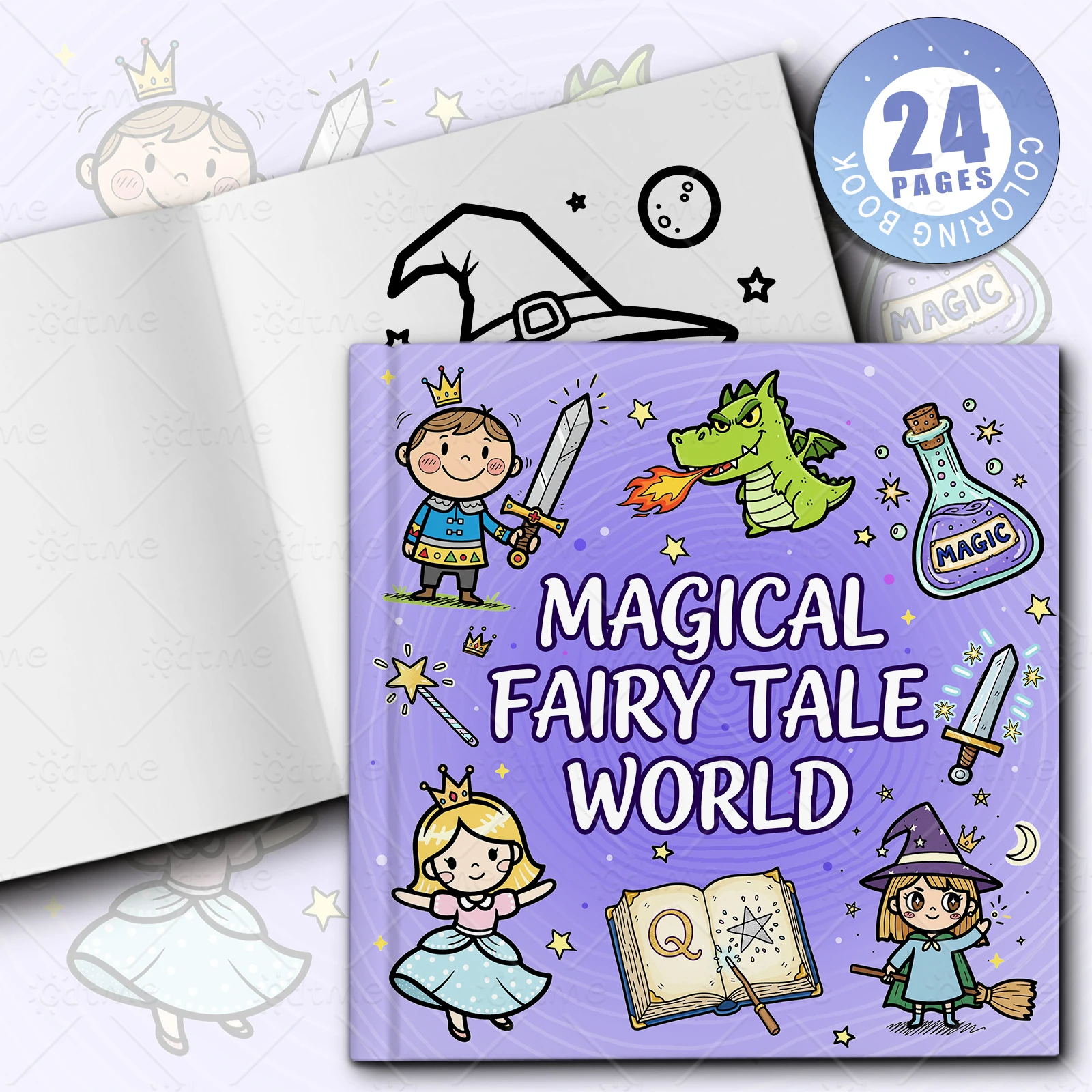 MAGICAL FAIRY TALE WORLD Coloring Book for Adults Featuring Cute Cozy Daily Activities for Relaxation (Cozy Spaces Coloring) ﻿