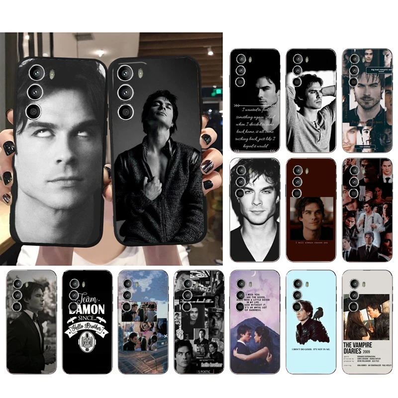 Vampire Diaries Damon Case for Motorola G100 G50 G60 G60S G10 G20 G30 G53 G13 G32 G stylus G8 G9 G Power G9 Plus G Pure