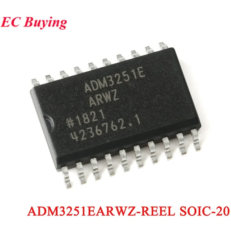 ADM3251 ADM3251E ADM3251EARWZ ADM3251EARWZ-REEL SOIC-20 RS-232 RS232 Line Driver/Receiver IC Chip Integrated Circuit
