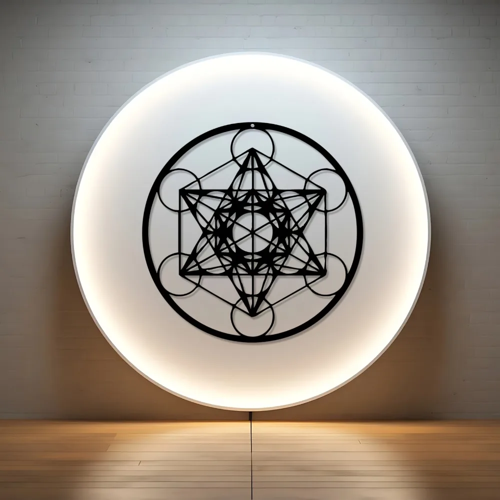 CIFBUY Iron Wall Art Star of David Metal Sculpture Hanging Plaque Rustproof Home Fence Synagogue Decor view 2