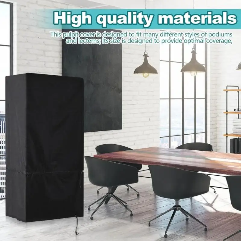 

210D PVC Coated Polyester Award Stand Enclosure Dustproof Waterproof Barrier For Presentation Platforms And Lecterns KXRE