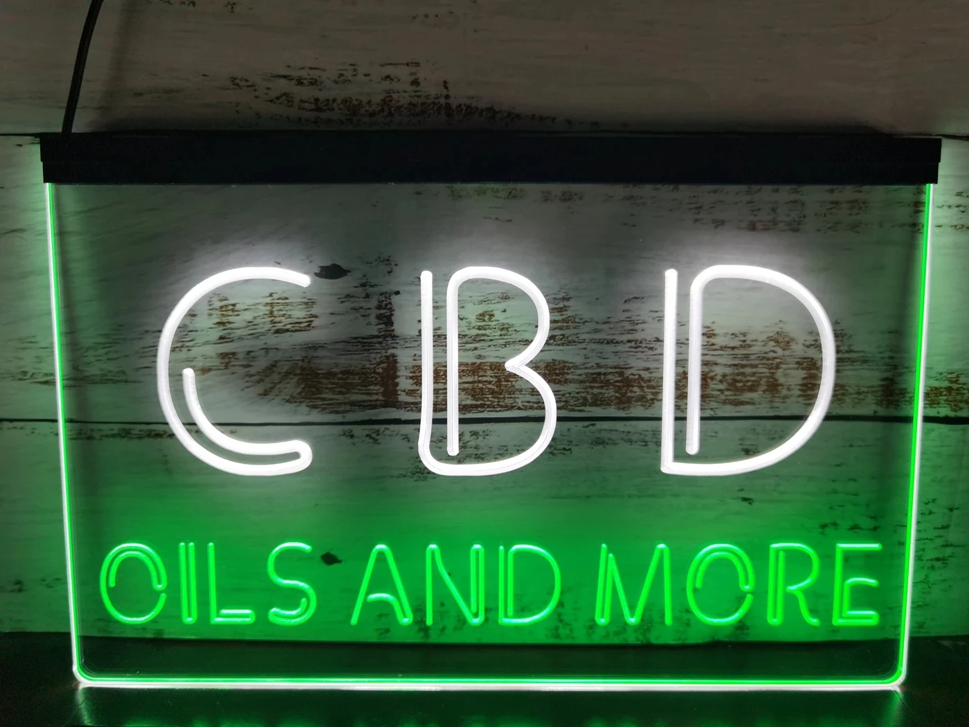 Cbd Open Wall Decor Dual Color Led Neon Sign Home Decor Capodanno Wall Wedding Bedroom-3D Carving Wall Art Per La Decorazione Del Negozio-image