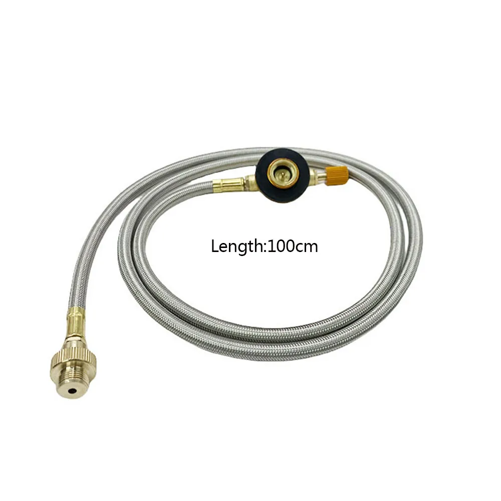 Outdoor Camping Gas Stove Propane Refill Adapter Extension Cord Cylinder Convertor Filling Tank Coupler Burner Extension cord
