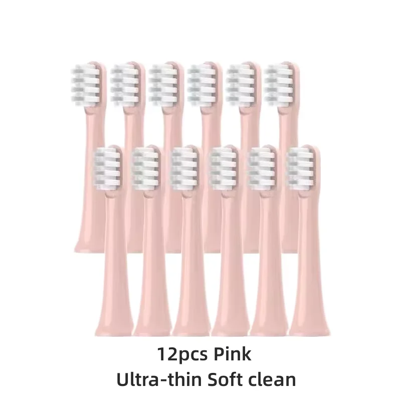 12PCS For Mijia T100 Electric Toothbrush Teeth Brush Heads Mijia T100 Electric Oral Deep Cleaning Toothbrush Two-speed Cleaning