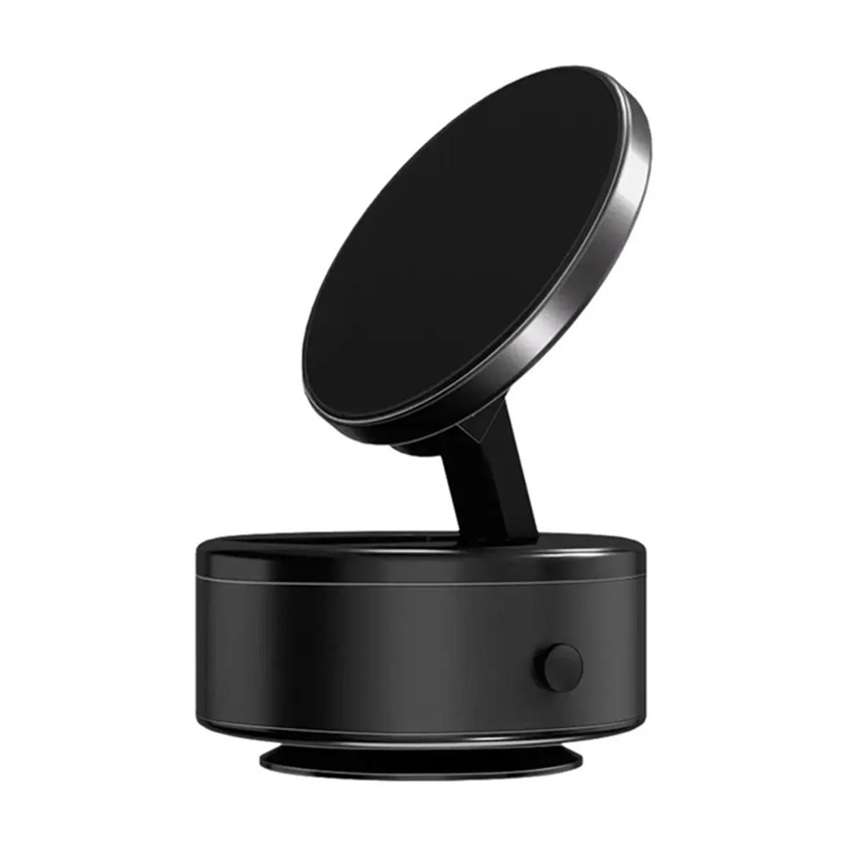 Vacuum Phone Holder Suction Cup Folding Car Phone Stand Navigation Stand for IPhone 12/13/14/15 Series Model Black