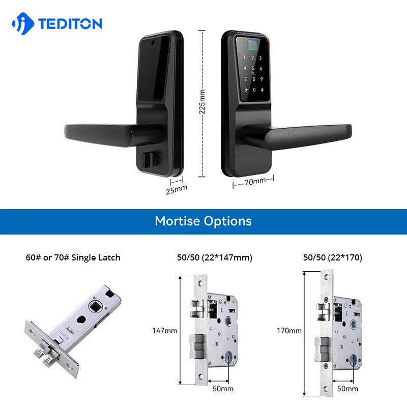 2028Tuya fingerprint casa fechadura eletronica home cerradura inteligente waterproof smart door lock