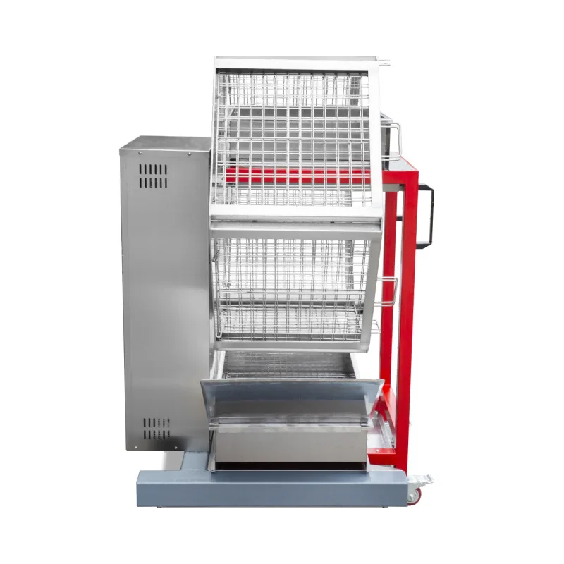 Large Outdoor Auto Rotating Roaster Oven, Hot Air Circulation, Charcoal Gas Dual‑use for Chicken Duck Meat Roasting