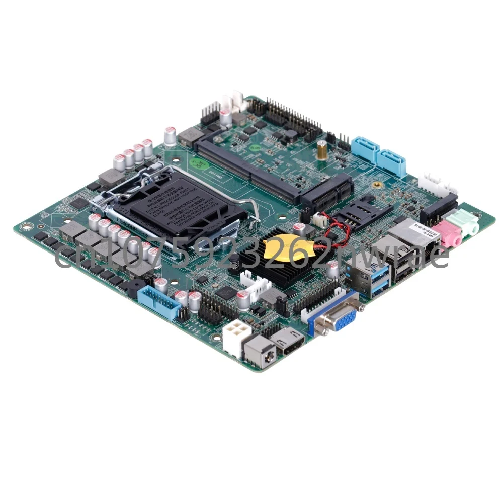 Desktop Motherboard H110 with  CPU 7th Gen  LGA1151 I3-7100/i5-7500/i7-7700 1*DDR4 1866/2133 Max.16GB RAM 6COM/2COM