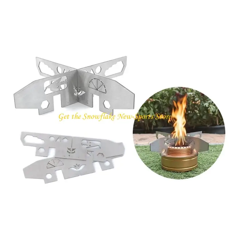 

E56D Кронштейн для спиртовой печи из нержавеющей стали, кронштейн для уличных горелок для кемпинга, термостойкий кронштейн для