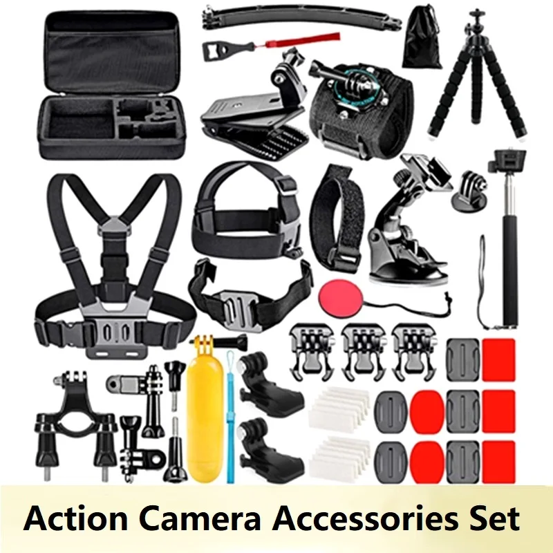 For GoPro Hero Series Accessories Kit for GoPro Hero 12 11 10 9 8 7 6 5 For AKASO for Yi 4k Mijia Case for Sjcam Action Camera