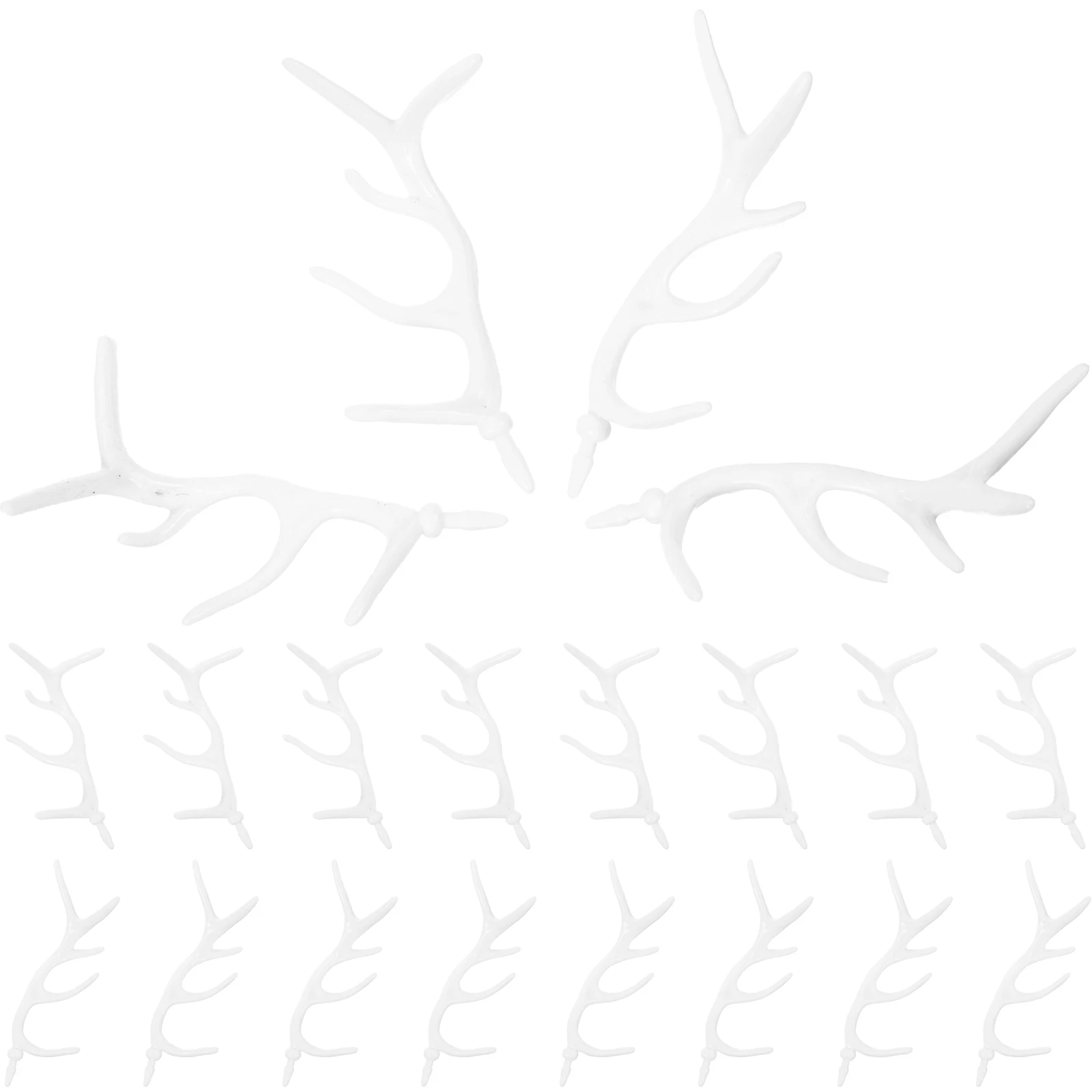 

10 Pairs Deer Antlers Snowman H Branches 9cm White DIY Christmas Snowman Decoration Christmas DecorNew Year naments