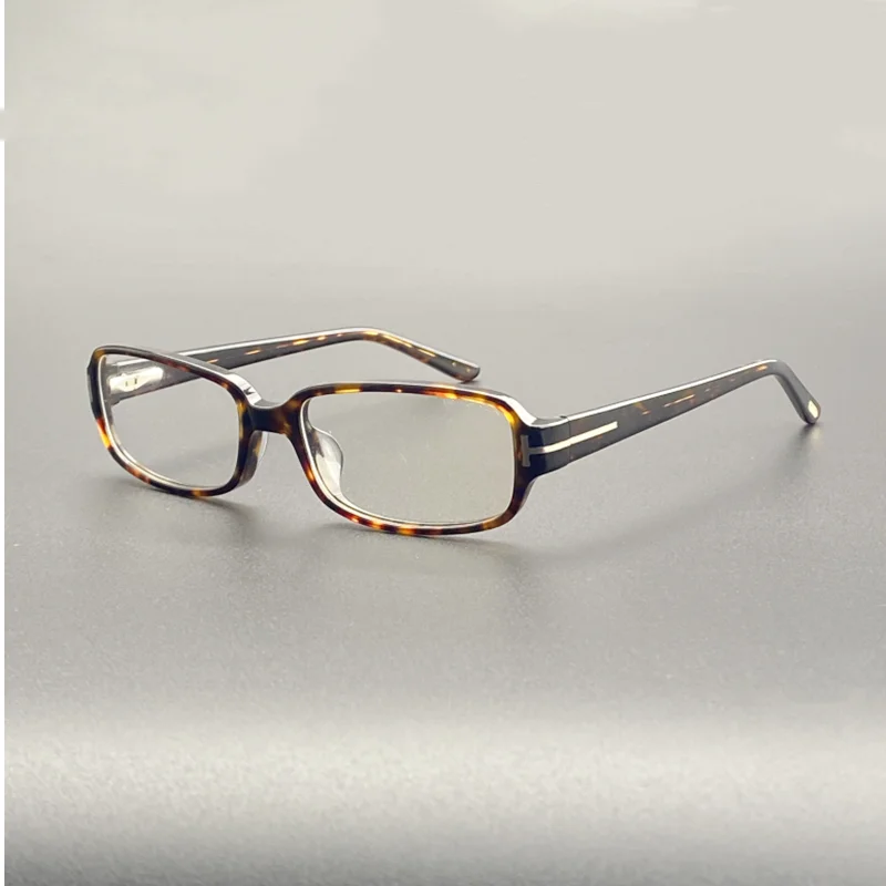 New retro small rectangular glasses frame TF5185 high quality acetate glasses frame can be equipped with prescription glasses.