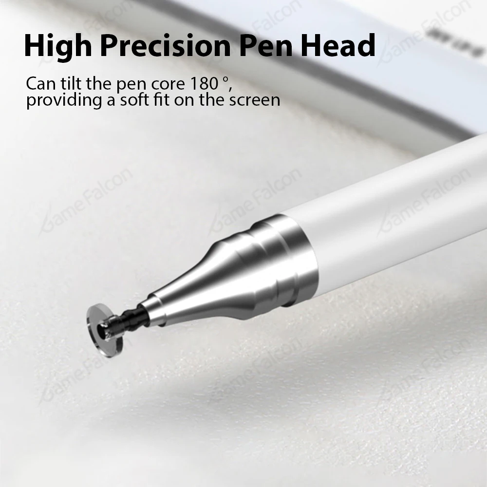 Dual-Use Stylus Office Retouching Mobile Phone Tablet Pen Capacitive Pen Dual-Head Capacitive Pen Disc Silicone Head
