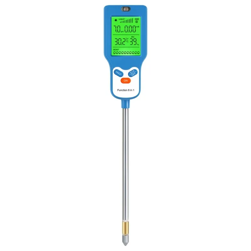 Multifunctional Soil PH Temperature Meter Garden Fertility Moisture Sunlight Air Humidity Tester Plant Growth Monitor Detector