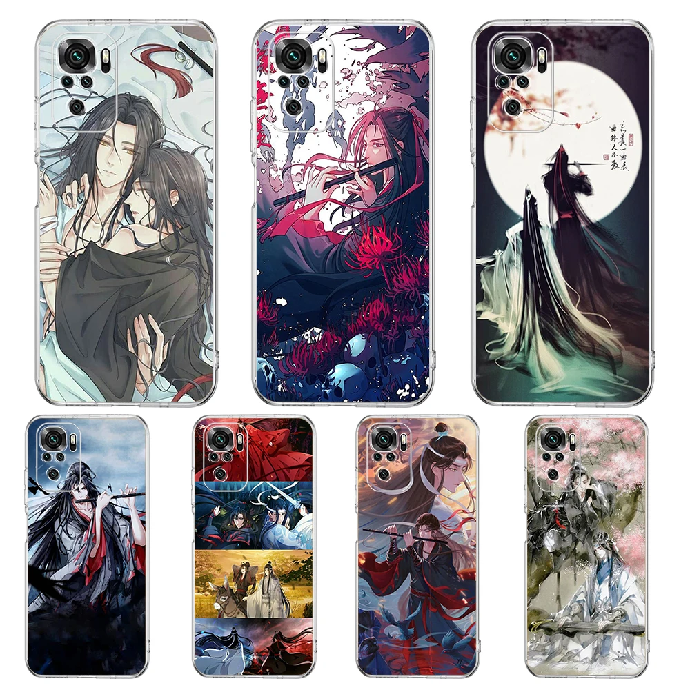 

Mo Dao Zu Shi Phone Case Cover for Redmi Note 10 11 11T 7 8 8T 9 K40 Gaming 9A 9C Pro Plus Transparent Soft Shell Capas Bags TPU