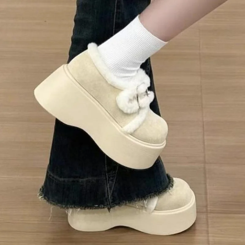 

Winter Womens Snow Boots Fashion Designer Platform Cotton Boots Outdoor Non-slip Comfortable Warm Women's Shoes Botas Para Mujer