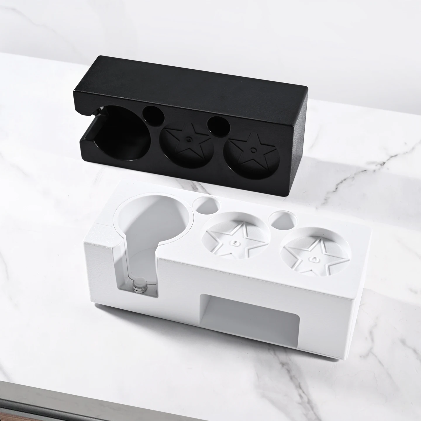 Coffee Tamping Station Distributor Tamper Set For 51/53/54/58mm Universal Espresso Coffee Tamper Station ABS Coffee Tamper Stand