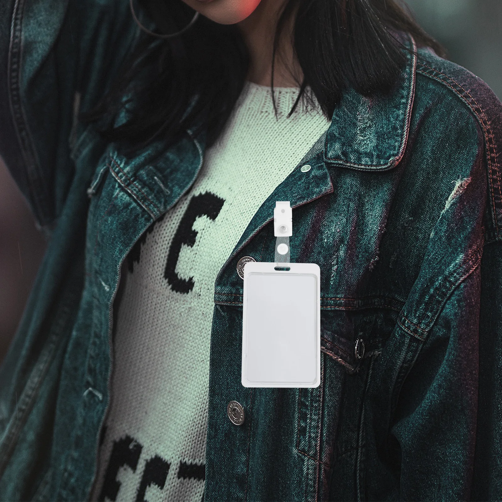 

20Pcs Id Badge Clips Plastic Badge Clips for Work Name Tag Holder Lightweight Portable Design Name Tag Clip