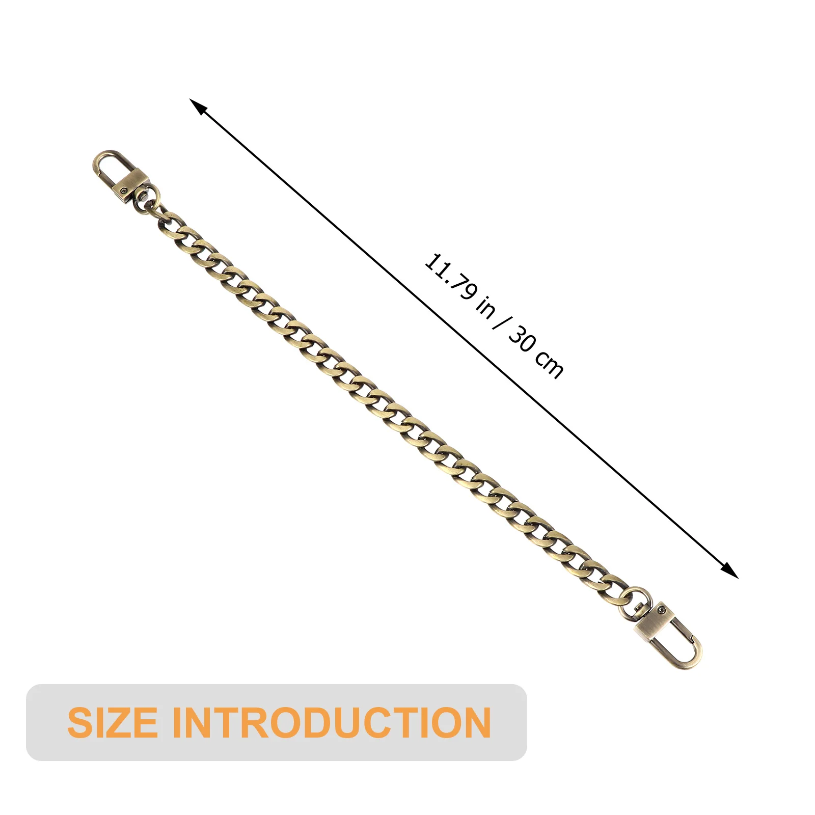 حقيبة معدنية سلسلة 9 مللي متر واسعة حقيبة يد حزام 30 سنتيمتر انفصال الكتف Crossbody سلاسل محفظة مخلب اكسسوارات الأجهزة