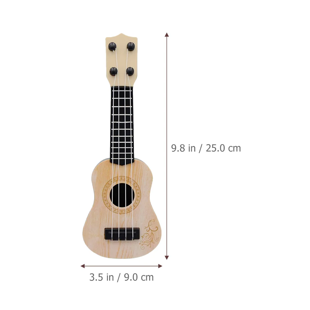 Mini Ukulele Strumento musicale Giocattolo Modello Giocattoli Modelli Bambino Asilo Bambini in plastica