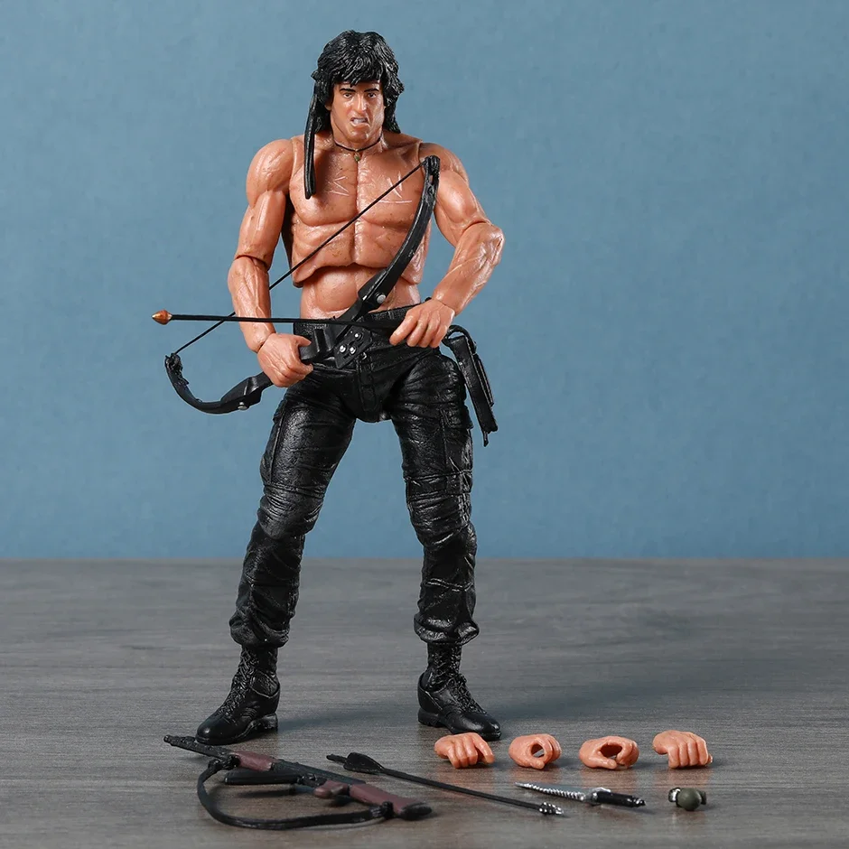 NECA Rambo SDCC 2015 Force Of Freedom Action Figure Doll Model Toy Christmas Gift