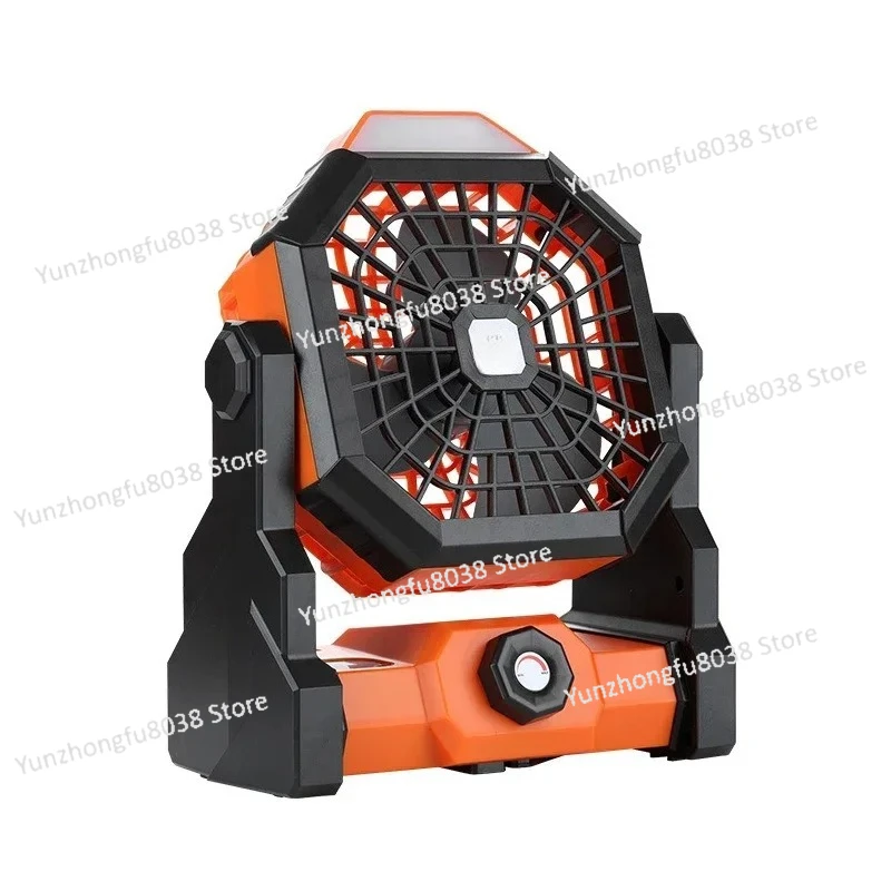 

7800 MA High-capacity Battery LED Lighting Outdoor Fan Infinitely Adjustable Speed Fan Portable Large Wind Power Charging Fan