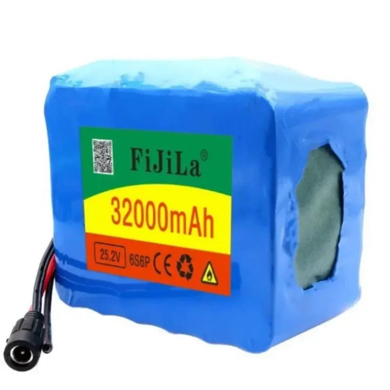 New 6s6p battery L í tio 25.2 V 32000mAh L í cio ion battery 350W electric 250W+25.2V 2A charger