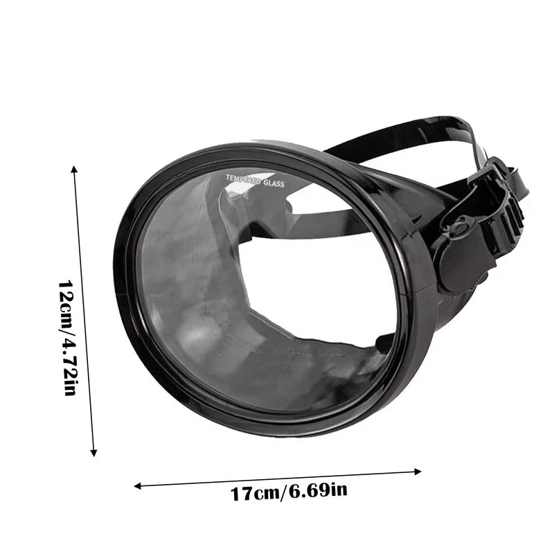 XIAOTREE Fischermasken aus gehärtetem Glas, wasserdichte Schnorchelbrille, verstellbare Antibeschlag-Tauchmaske zum Freitauchen – Detail 4