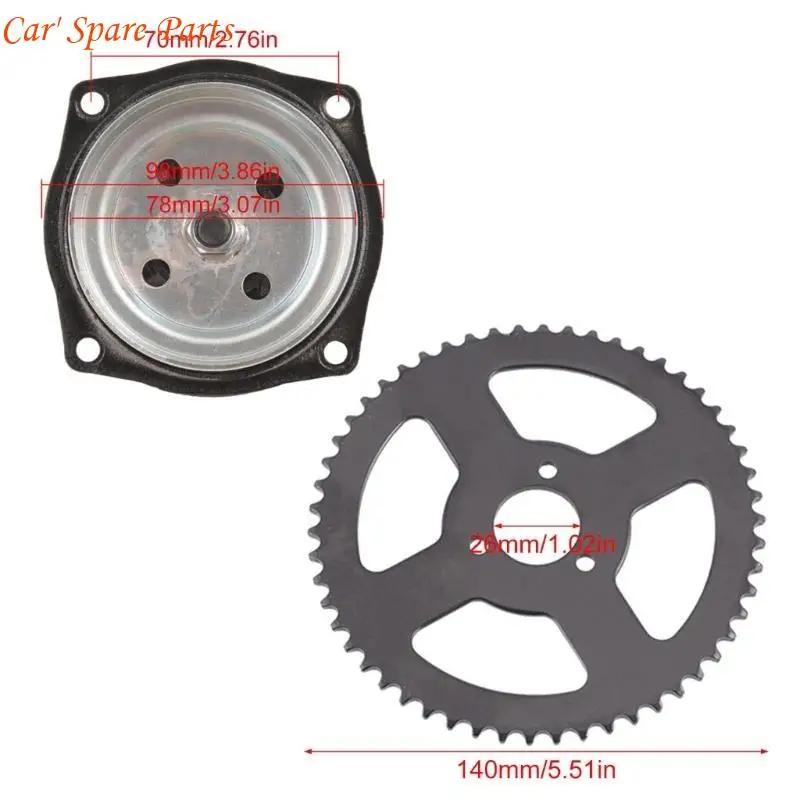 y4ua t8f chian front sprocket & 54teeth 26 مم ضرس خلفي 110 سلسلة ارتباط ل 499 سم مكعب دراجة 2 #6