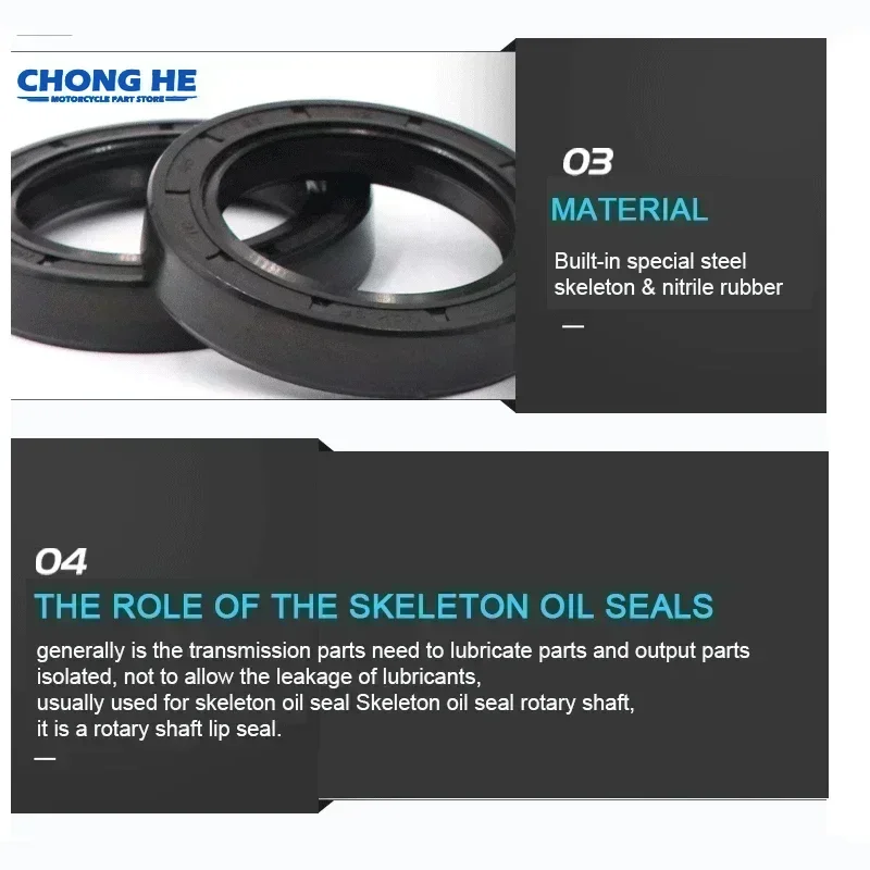 43*54*11 Front Fork Dust Seal 43x54 Oil Seal for Suzuki DR-Z250 DR 250 350 GSX-R 600 750 1000 1100 DL650 GSF 1200 1250 GSX 1250 view 4