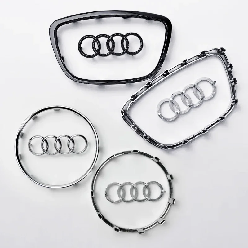 Naklejka na kierownicę do samochodu Audi A6L A3 A4 A5 A6 A7 A8 Q3 Q5 Q7 Q7 Q8 TT S5 S7 S8 RS7 RS6 emblemat zastąpił Logo akcesoria samochodowe