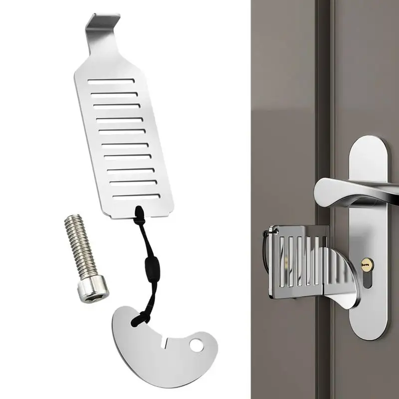 

Hotel Door Lock Portable And Sturdy Door Latch Locks Travel Lock Home Security Door Locker Extra Defender For Home Apartment