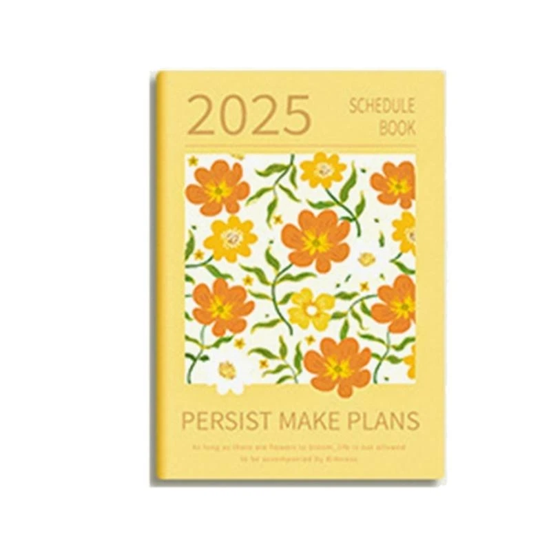 2025 جدول زمني للمخطط دفتر دفاتر اليومية اليومية/أسبوعي/شهري مخطط لمدرسة المكتب المنزلي